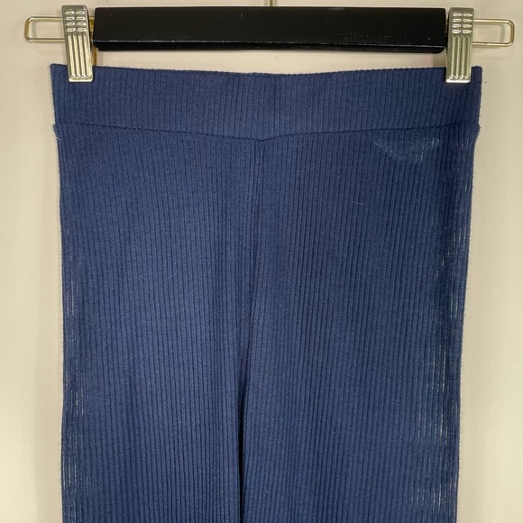 NWOT American Eagle Navy Semi Sheer Ribbed Leggings - Picture 7 of 7